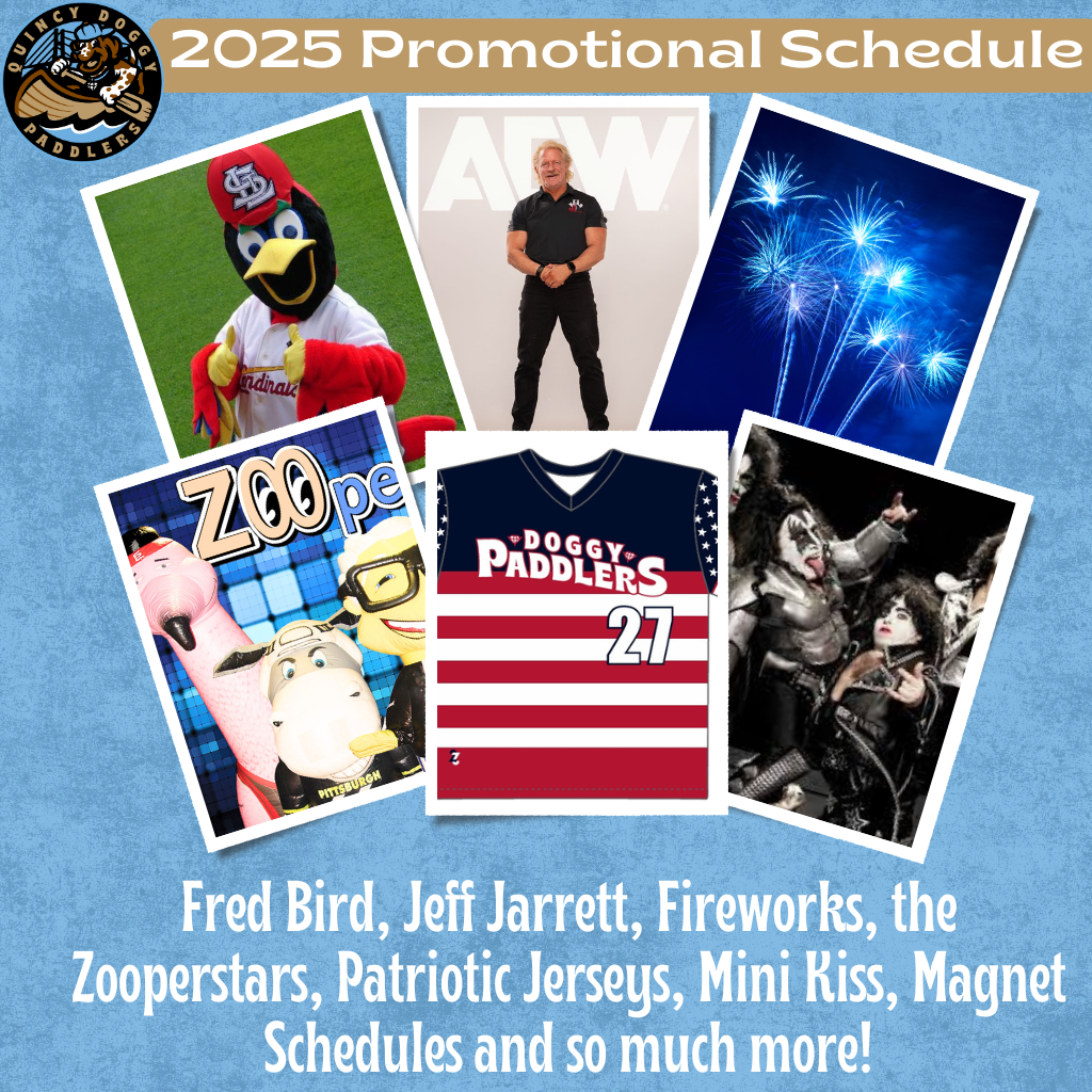Quincy Doggy Paddlers Announce 2025 Promotional Schedule