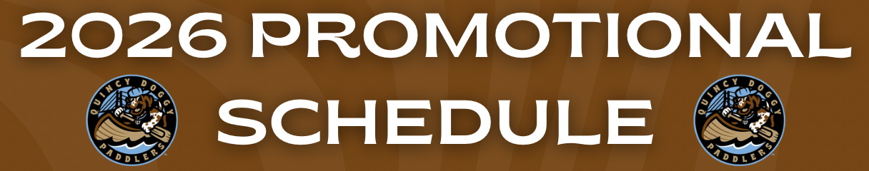 Quincy Doggy Paddlers Announce 2026 Promotional Schedule